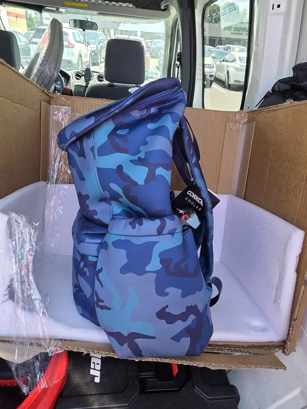 Corkcicle Blue Camo Men’s Cooler Backpack